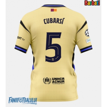 Barcelona Pau Cubarsi #5 Tricou Fotbal Replică 2025-26 Barbati Deplasare